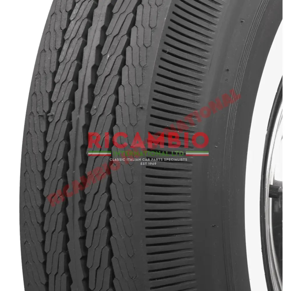 BFGoodrich Whitewall Tyre 125-12 (Kit of 5 tyres) - Classic Fiat 500 Autobianchi Bianchina - Wheels - Tyres and Tubes