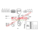 Big End Con Rod Shell Bearing Kit ( + /- 0.75mm Size) - Classic Fiat 500 126 - Mechanical & Engine Parts