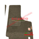 Black (2 piece) Carpet Mat Set (RHD) - Classic Fiat 500 - Carpet