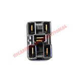Black Dash Switch (5 Pin) - Classic Fiat 500 600 plus others - Classic Fiat 500 Parts & Spares
