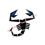 Black Abarth Scorpion Decal Sticker (Large) - Badges & Emblems