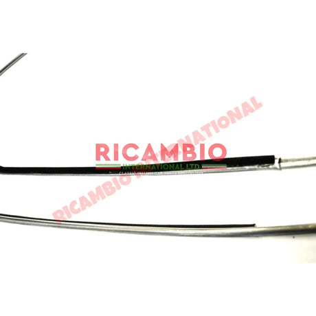 Black Aluminium Window Surround Trim Kit - Fiat 126 - Bumpers & Assorted Exterior Trim