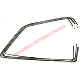 Black Aluminium Window Trim Surround Kit (4 piece) - Autobianchi A112 - Exterior Parts and Trims