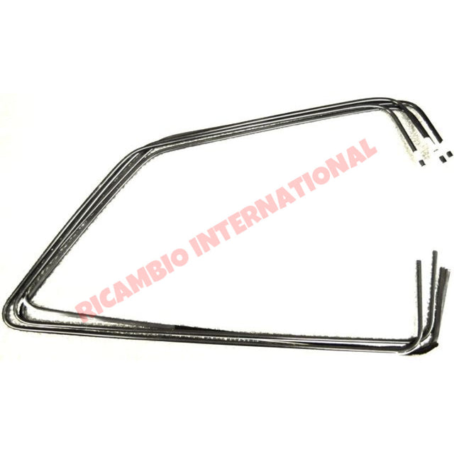 Black Aluminium Window Trim Surround Kit (4 piece) - Autobianchi A112 - Exterior Parts and Trims