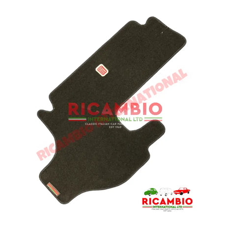 Black Carpet Luggage Compartment Boot Mat - Classic Fiat 500 - Carpet