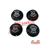 Black Centre Hub Cap Kit - Classic Fiat Panda 4x4 - Classic Fiat Panda (1981 to 2002)