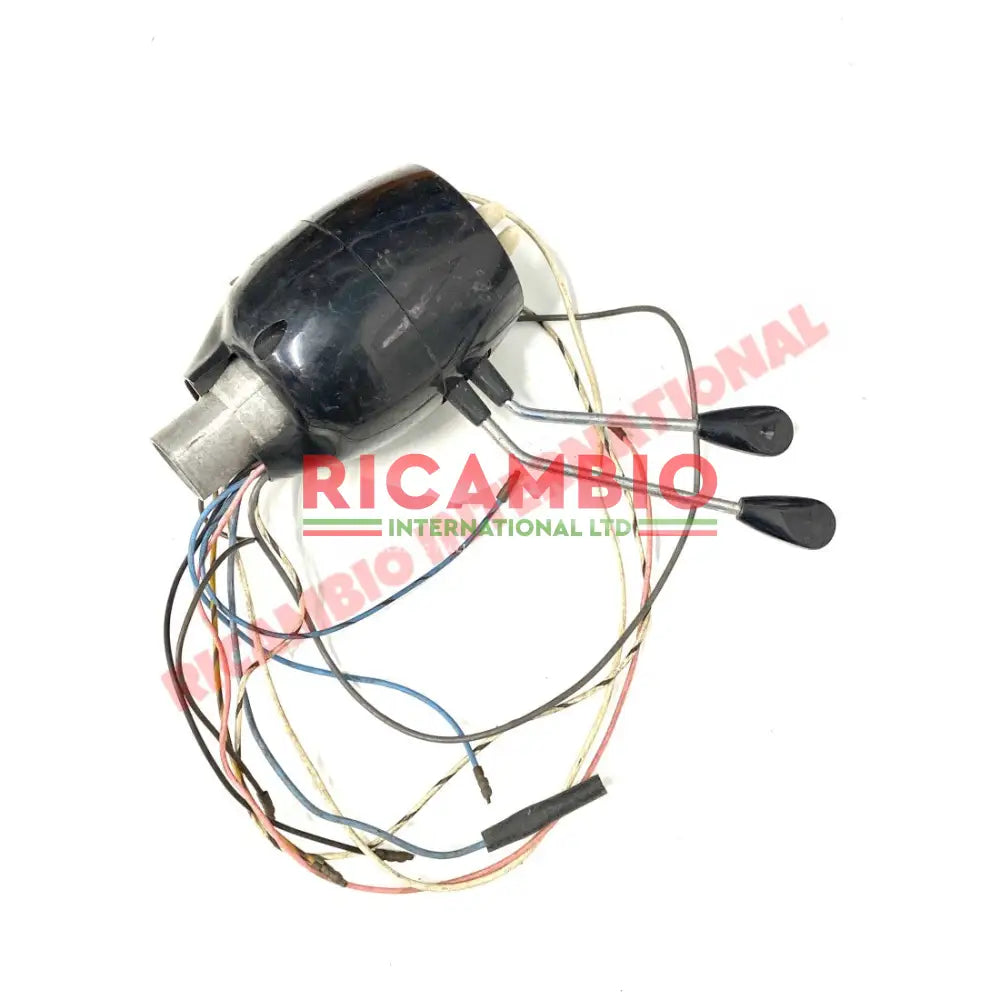 Black & Chrome Column Indicator Switch - Classic Fiat 500 600 - GENUINE COLUMN SWITCHES