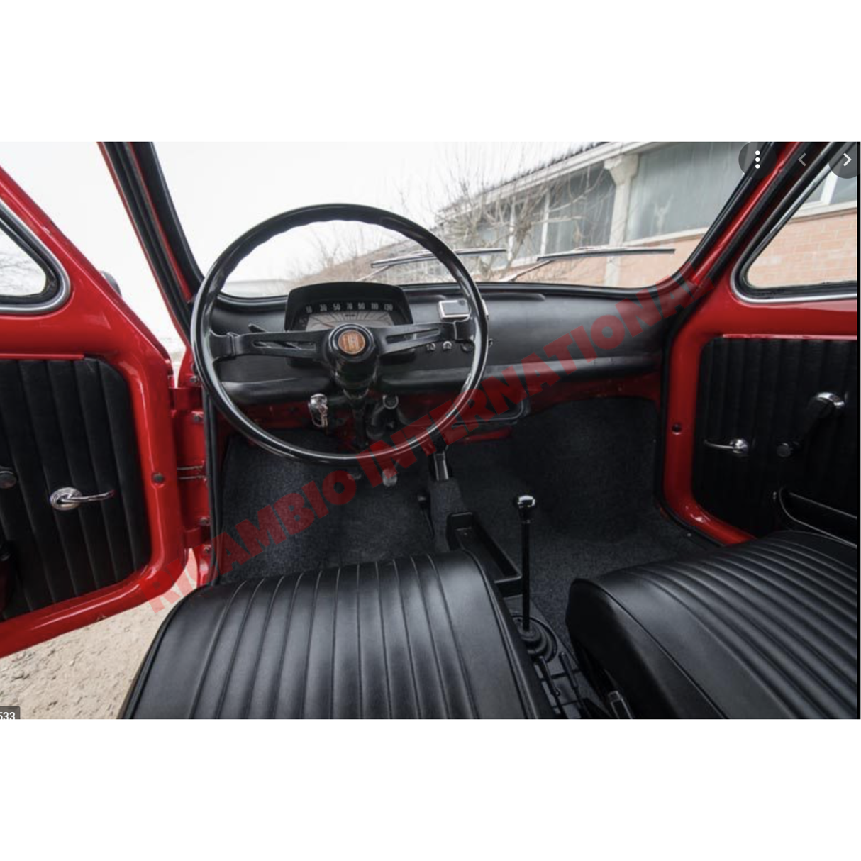 Black Dashboard Cover - Classic Fiat 500 L all models - Knee Pads - Console & Related Parts