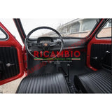 Black Dashboard Cover - Classic Fiat 500 L all models - Knee Pads - Console & Related Parts
