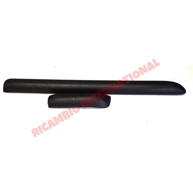Black Dashboard Knee Pad Kit - Classic Fiat 500 F/L/R - Knee Pads - Console & Related Parts