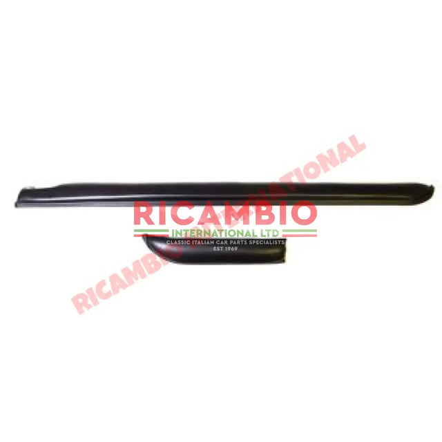 Black Dashboard Knee Pad Kit (LHD) - Classic Fiat 500 N/D/G - Knee Pads - Console & Related Parts