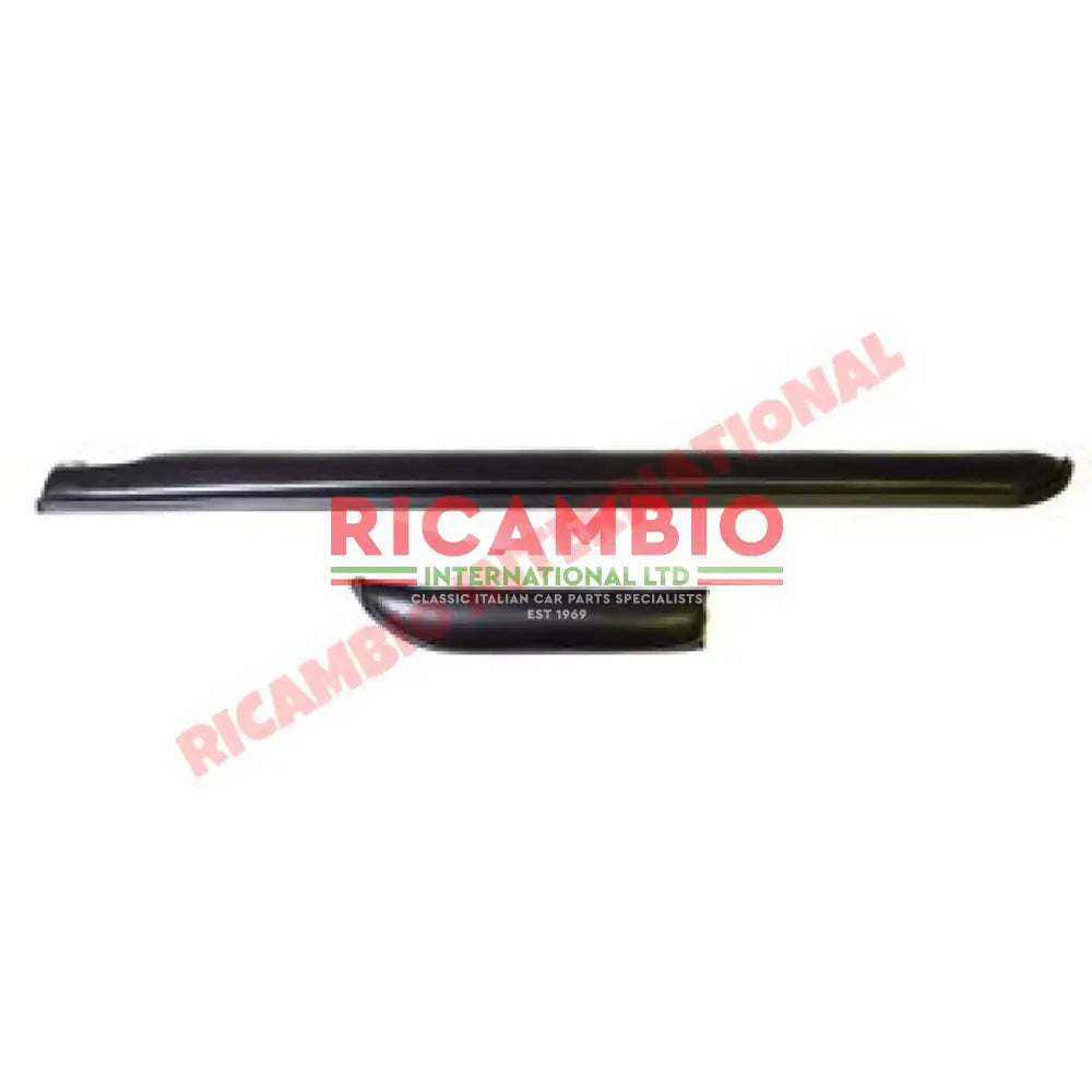 Black Dashboard Knee Pad Kit (RHD) - Classic Fiat 500 N/D/G - Knee Pads - Console & Related Parts