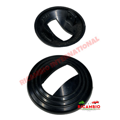 Black Door Handle Spacer/Trim - Classic Fiat 500 126 - Interior Trim