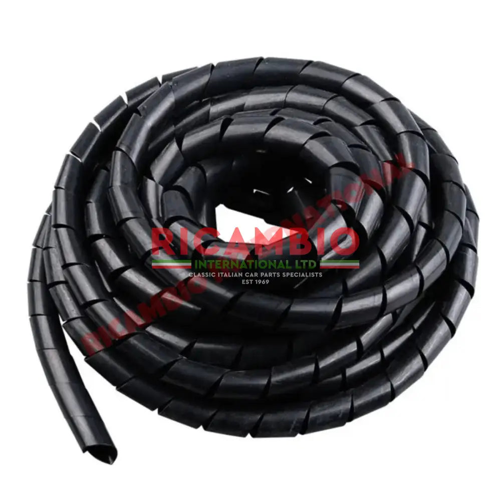Black Electrical Cable Loom Spiral Binding (Size 12-25mm) - Classic Fiat 500,126,600,850,124,Fulvia etc - Ignition