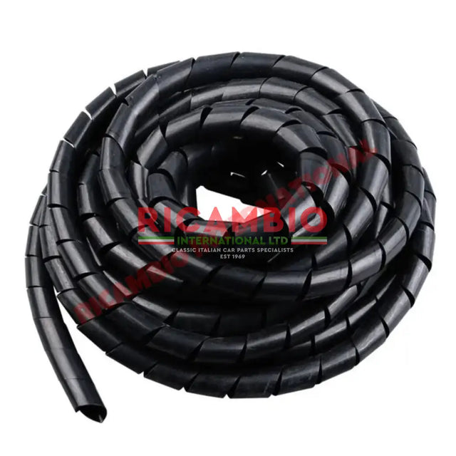 Black Electrical Cable Loom Spiral Binding (Size 12-25mm) - Classic Fiat 500,126,600,850,124,Fulvia etc - Ignition