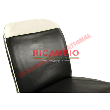 Black & Ivory Seat Covers Set - Classic Fiat 500 - Seat Covers - Padding and Seat Spring