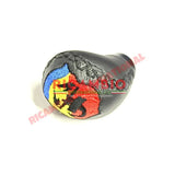 Black Leather Abarth Gear Knob - Classic Fiat 500,126,600,850 - Interior Trim