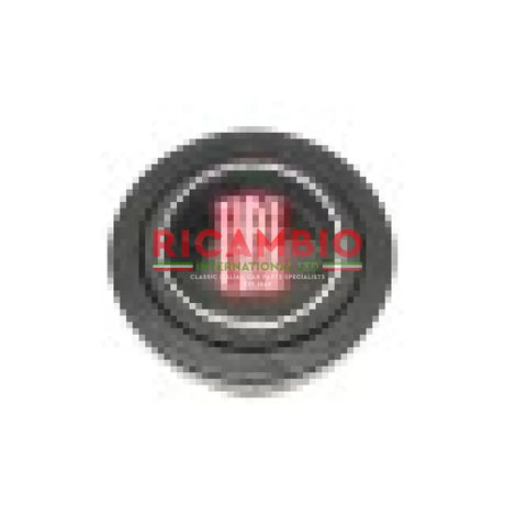 Black Leather ’LUISI’ Steering Wheel - Classic Fiat 500 126 - Black Fiat - Steering