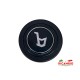 Black Leather ’LUISI’ Steering Wheel - Classic Fiat 500 126 - Bertone Black - Steering