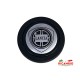 Black Leather ’LUISI’ Steering Wheel - Classic Fiat 500 126 - Lancia Silver - Steering