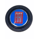 Black Leather ’LUISI’ Steering Wheel - Classic Fiat 500 126 - Light Blue Fiat - Steering