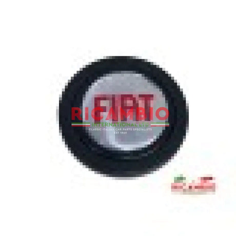 Black Leather ’LUISI’ Steering Wheel - Classic Fiat 500 126 - Fiat Mirror - Steering