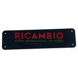 Black Metal Front Number Plate Plinth - Classic Fiat 500 - Classic Fiat 500 Parts & Spares