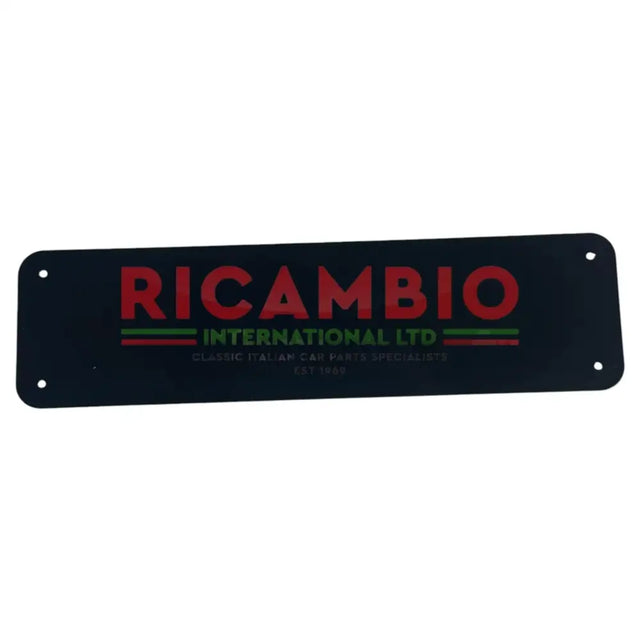 Black Metal Front Number Plate Plinth - Classic Fiat 500 - Classic Fiat 500 Parts & Spares