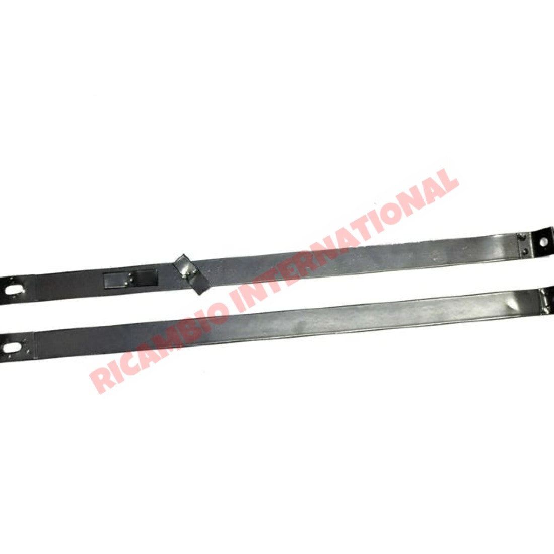 Black Metal Petrol Tank Strap & Gasket Kit - Classic Fiat 500 - Body Panels