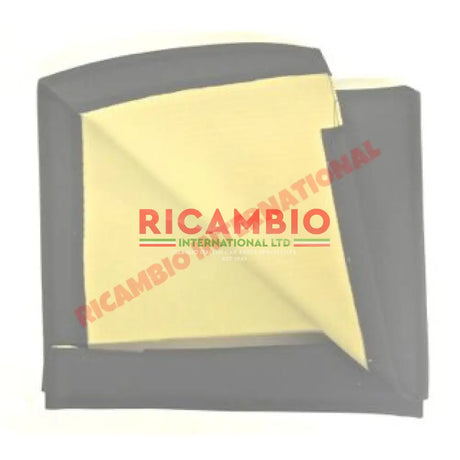 Black MOHAIR SHORT Sunroof Cover - Classic Fiat 500 126 - Sunroof