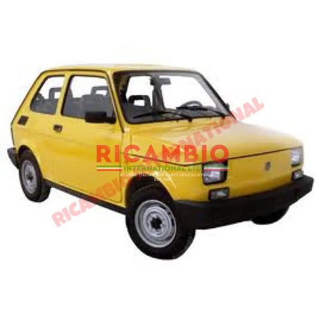 Black Outer Door Handle Kit - Fiat 126 - Handles - Locks and Catches