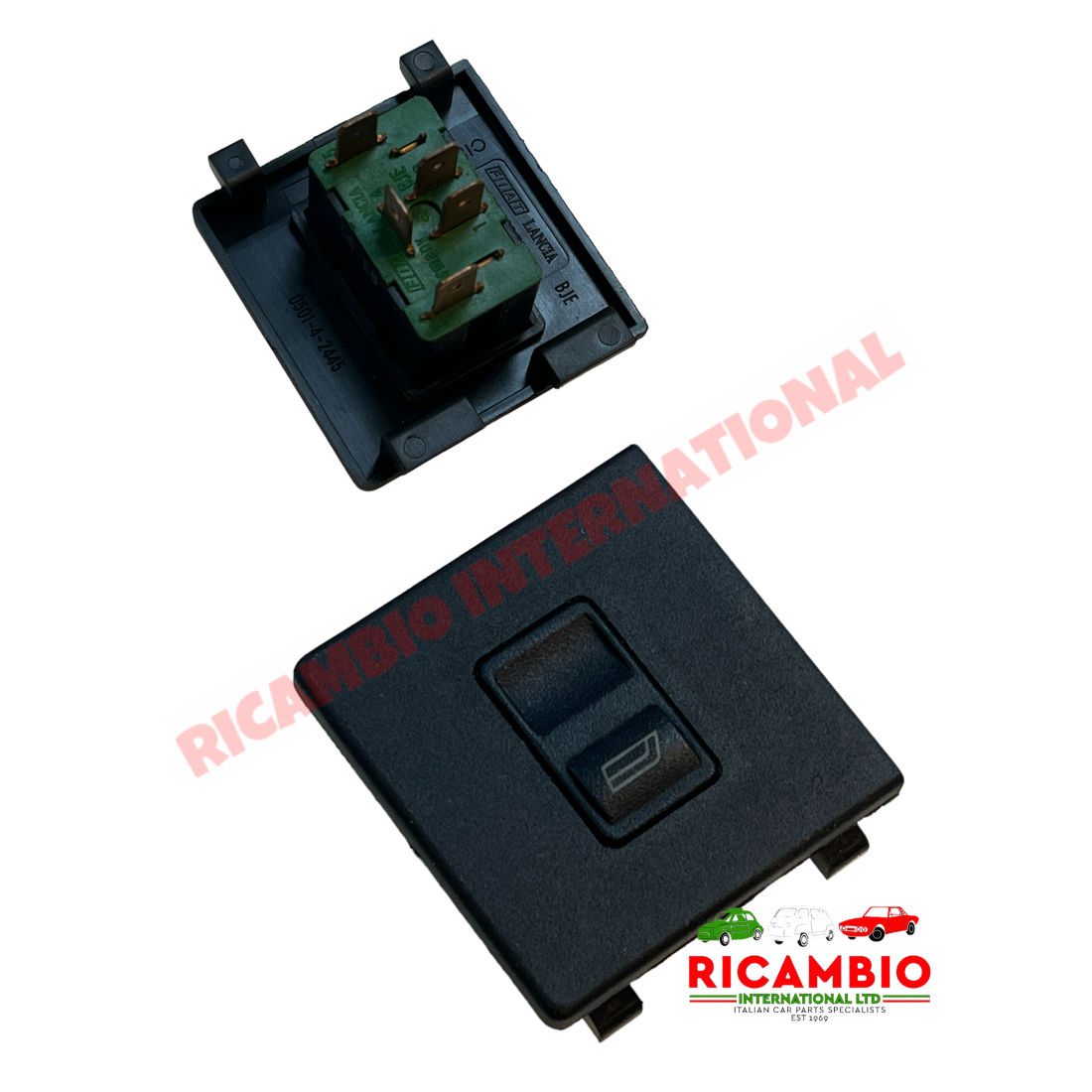 Black Passenger Single Electric Window Switch - Lancia Thema - Electrical