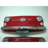 Black Plastic Front Number Plate Plinth & Fittings - Classic Fiat 500 - Exterior Parts and Trim