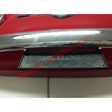Black Plastic Front Number Plate Plinth & Fittings - Classic Fiat 500 - Exterior Parts and Trim
