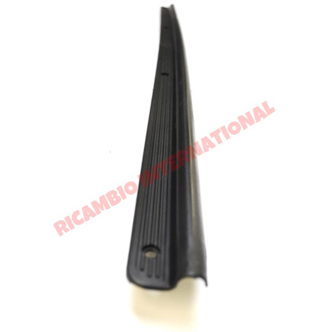 Black Plastic Inner Foot/Kick Plate Trim & Screws - Classic Fiat 500 - Door Inner Kick Plates