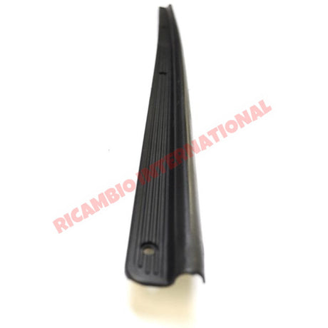 Black Plastic Inner Foot/Kick Plate Trim & Screws - Classic Fiat 500 - Door Inner Kick Plates