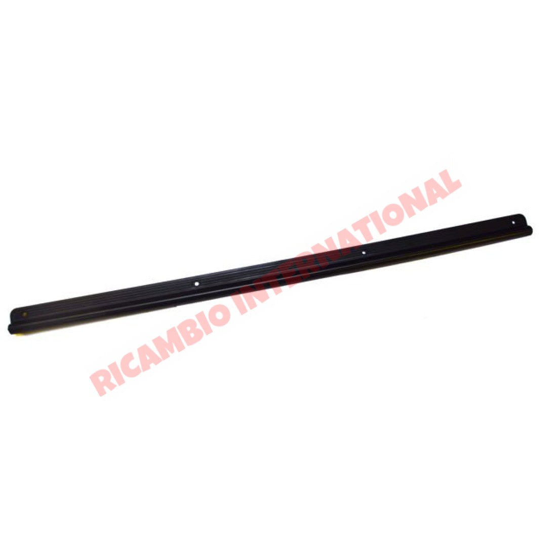 Black Plastic Inner Foot/Kick Plate Trim & Screws - Classic Fiat 500 - Door Inner Kick Plates
