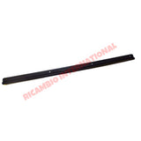 Black Plastic Inner Foot/Kick Plate Trim & Screws - Classic Fiat 500 - Door Inner Kick Plates