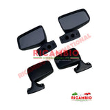 Black Plastic Mirror Kit - Fiat 126 - Mirrors