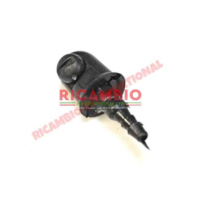 Black Plastic Washer Jet - Classic Fiat 500,126,600,850,127,128,131 - Wiper - Washer & Associated Parts