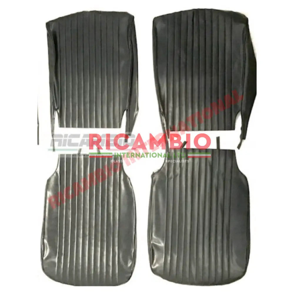 Black Seat Covers Set (FRONT ONLY) - Classic Fiat 500L - Seat Covers - Padding and Seat Spring
