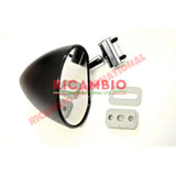 Black SEBRING Style Mirror (Clip-on) - Classic Fiat 500 126 600 850 - Mirrors