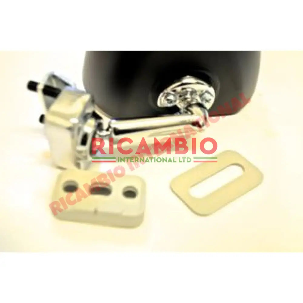 Black SEBRING Style Mirror (Clip-on) - Classic Fiat 500 126 600 850 - Mirrors