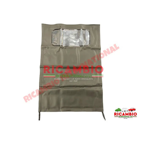 Black Sunroof Cover with Window - Autobianchi Bianchina Transformabile - Exterior Trim