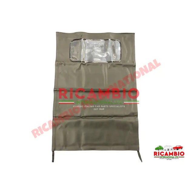 Black Sunroof Cover with Window - Autobianchi Bianchina Transformabile - Exterior Trim