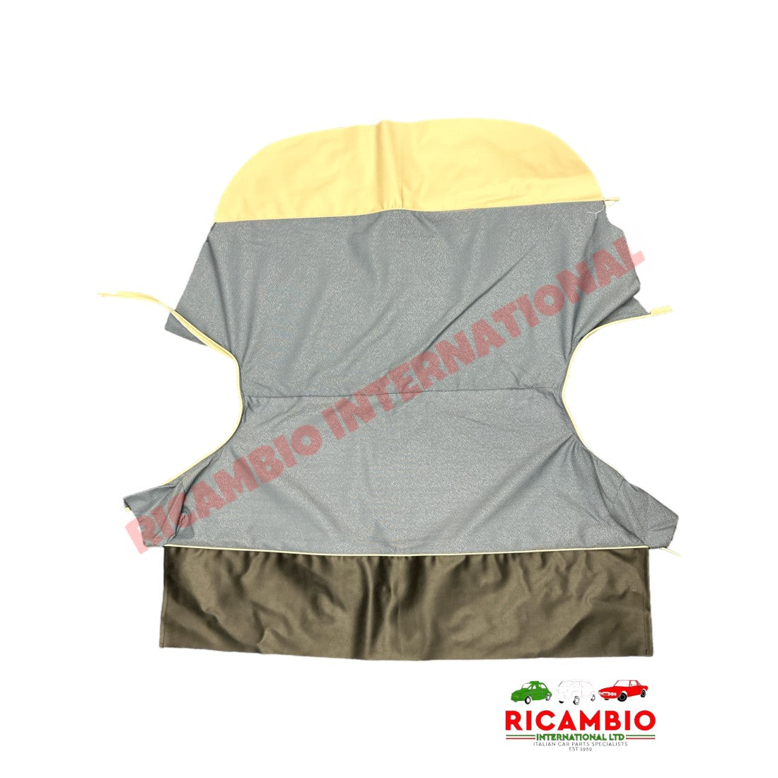 Blue Cloth & Vinyl Seat Covers Set - Classic Fiat 500 - Seat Covers - Padding and Seat Spring