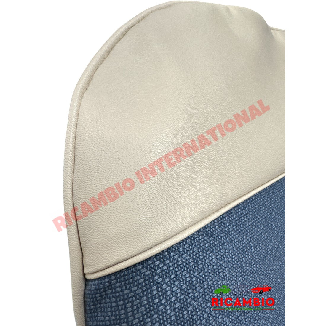 Blue Cloth & Vinyl Seat Covers Set - Classic Fiat 500 - Seat Covers - Padding and Seat Spring