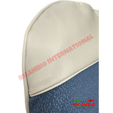 Blue Cloth & Vinyl Seat Covers Set - Classic Fiat 500 - Seat Covers - Padding and Seat Spring