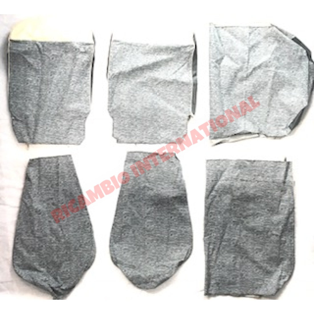 Blue Cloth & Vinyl Seat Covers Set - Classic Fiat 500 - Seat Covers - Padding and Seat Spring