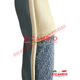 Blue Cloth & Vinyl Seat Covers Set - Classic Fiat 500 - Seat Covers - Padding and Seat Spring